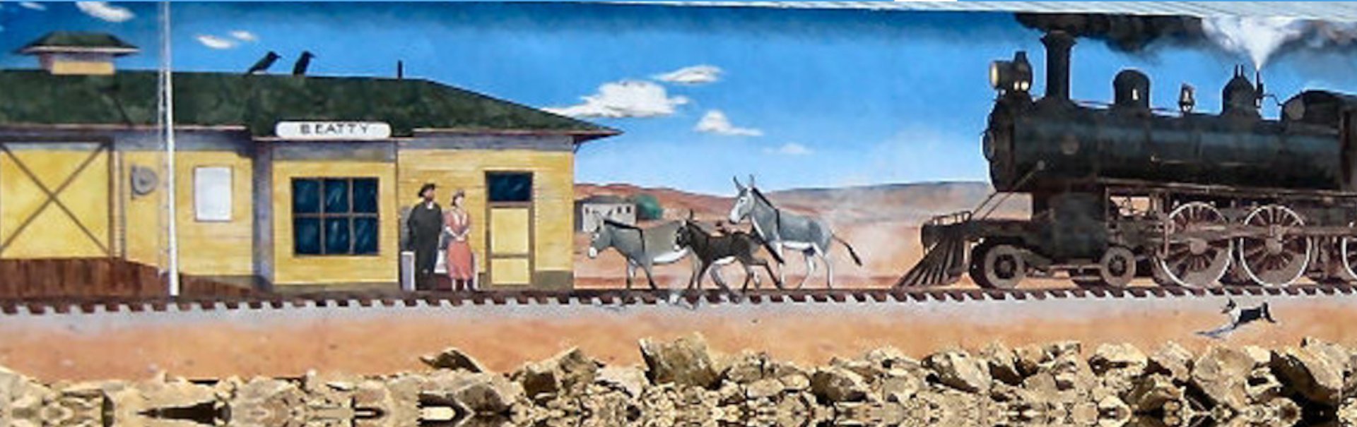 The Beatty Mural in Beatty, Nevada